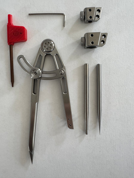 Wing Divider Compass with Interchangeable Leg