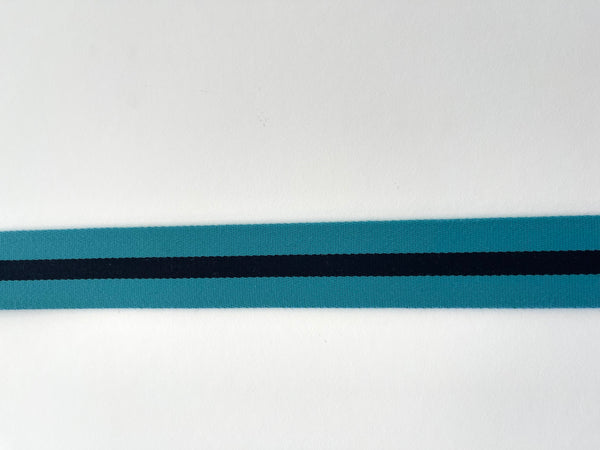 WEBBING: 35mm Turquoise Stripe